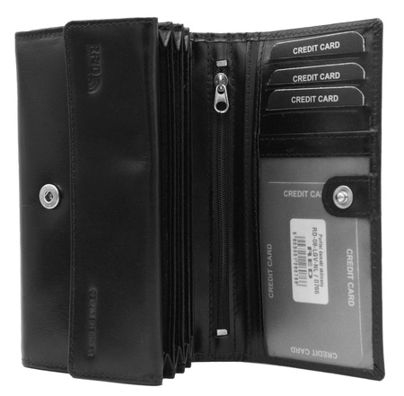 Portfel damski skórzany RD-08-LGV-NL Black