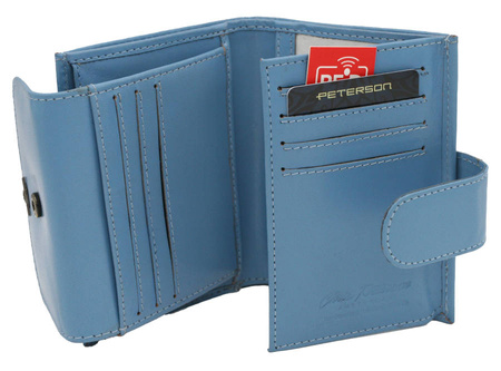 Portfel damski skórzany PTN 2516-BO Blue