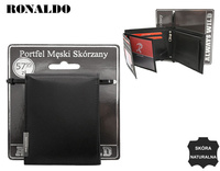 Portfel męski skórzany RM-02-BDF-BL Black