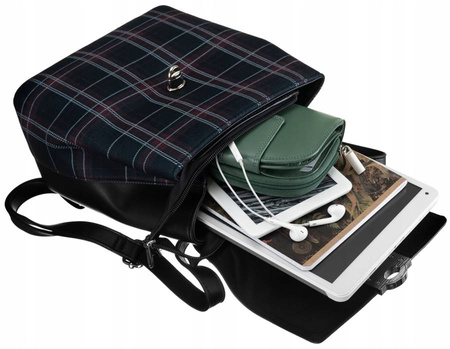 DAVID JONES 6630-2 eco leather backpack