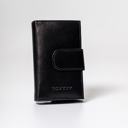 Women's Leather Wallet R-RD-40-GCL Black