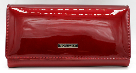 Portfel damski skóra+PU RPN-27-LAK Red