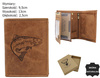 Men's Nubuck Leather Wallet for Anglers RFID N4-CHM-FISH Cognac