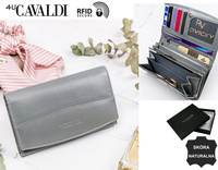 Portfel damski skórzany RD-06-GCL Gray