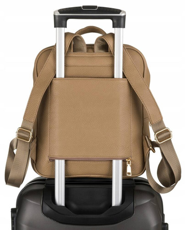 Plecak z eko skóry  PTN PL-29601 Beige