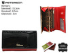 Portfel damski skórzany PTN 1N-466 Black+Red