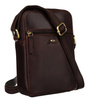 Men's bag made of natural leather PTN 704-OPU Brown