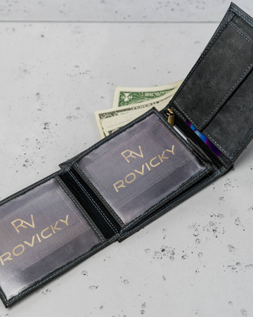 Men's nubuck leather wallet Always Wild RFID