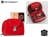 Portfel skórzany RFID PETERSON PTN RD-28-GCL