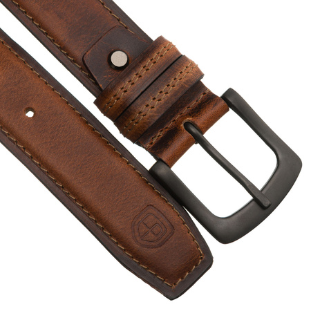Pasek męski skórzany PTN LTP-32 Brown