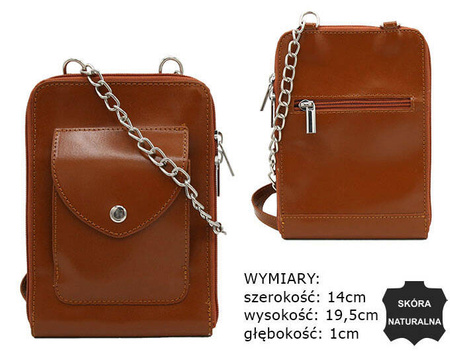 Torba skórzana 4822-SB Camel