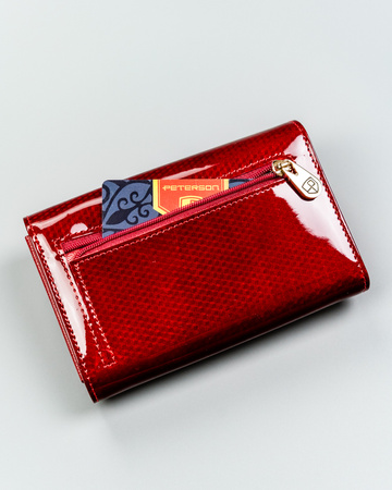Portfel damski skórzany PTN 76112-SBR Red