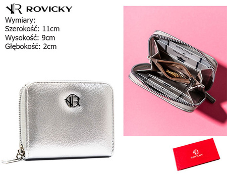 Portfel piórnik eko R-PRK-02-HRH Silver