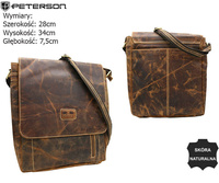 Torba skórzana PTN 788-TMH Tan