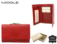 Women's leather wallet F17501 RED