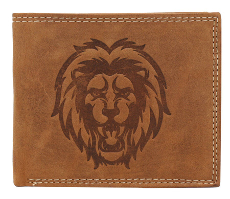 RFID leather wallet Always Wild N992L-CHM-LION