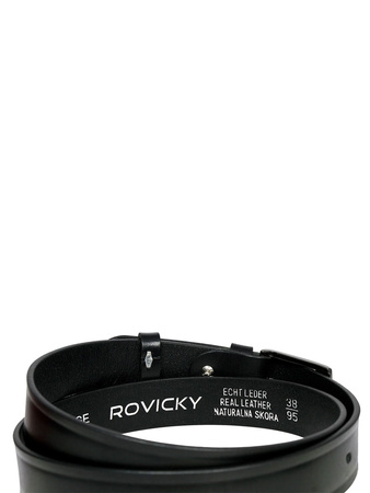 Pasek męski skórzany PRW-05-N Black