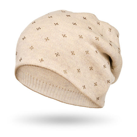 Women's Hat Decorated with Crystals PETERSON PTN HAT-04 Beige