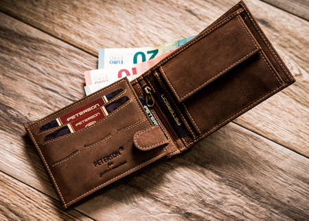 Portfel skórzany RFID PETERSON PTN PTN 304G