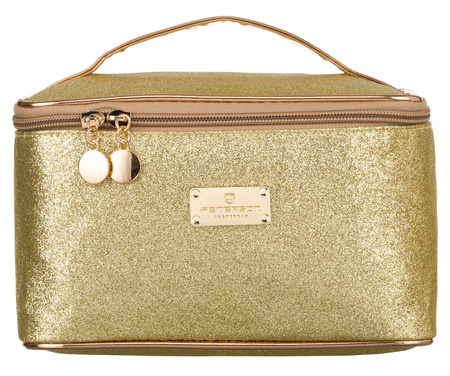 A large glitter cosmetic bag PTN KOS-L04-B Gold Peterson