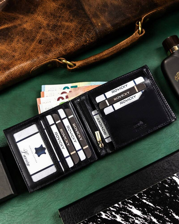 ROVICKY 22323-VT-RVT RFID leather wallet