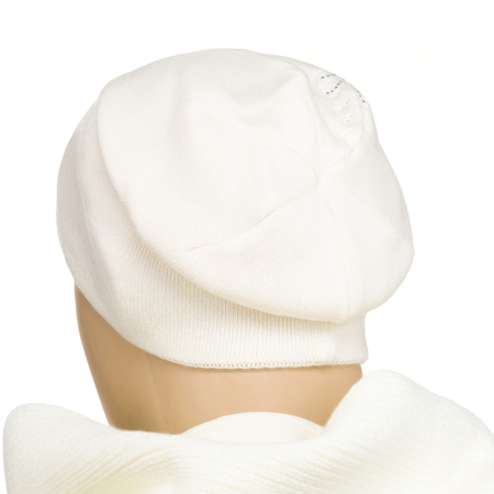 Women's Hat Decorated with Crystals PETERSON PTN HAT-03 White