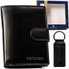 Gift set: leather wallet and keychain PETERSON PTN SET-M-1542L-KCS