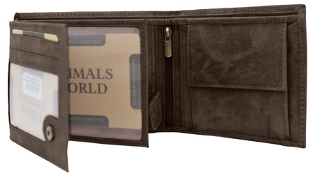 Portfel skórzany N992-CHM Bear Brown