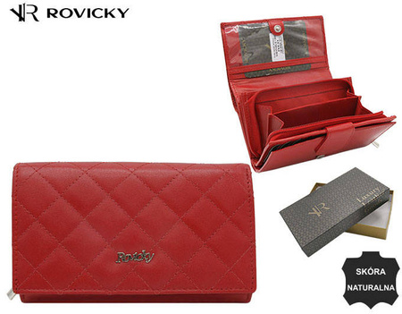 Women's leather wallet R-RD-21-GCL-Q-3936 RED