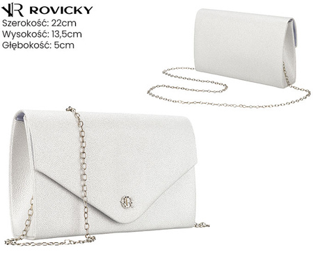 Torebka kopertówka R-XS030-1 Silver
