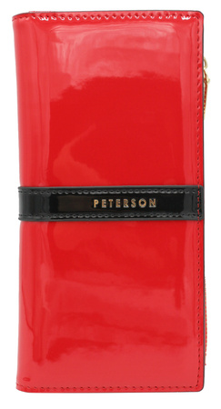 Portfel z eko skóry RFID PETERSON PTN 004-LAK