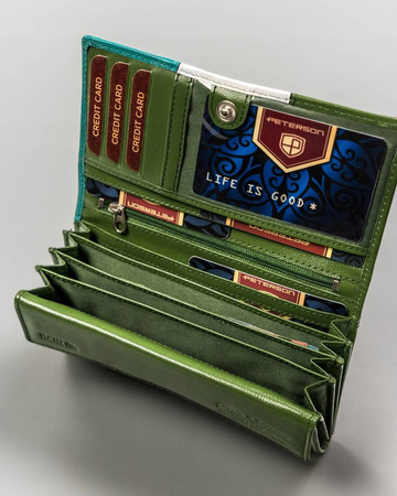 PETERSON PTN RD-08-GCL-S RFID leather wallet