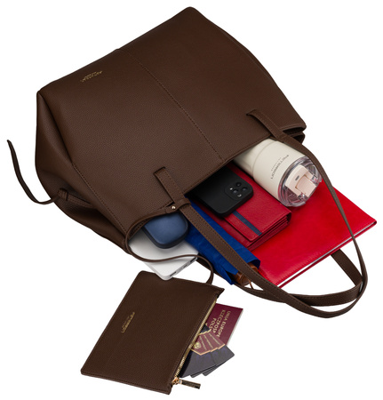 Torebka damska PU PTN TOR-ALE-26 Brown