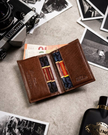 Three-Piece Gift Set: Men's Wallet, Cardholder and Keychain by Peterson PTN SET3-N79L-VT Brown