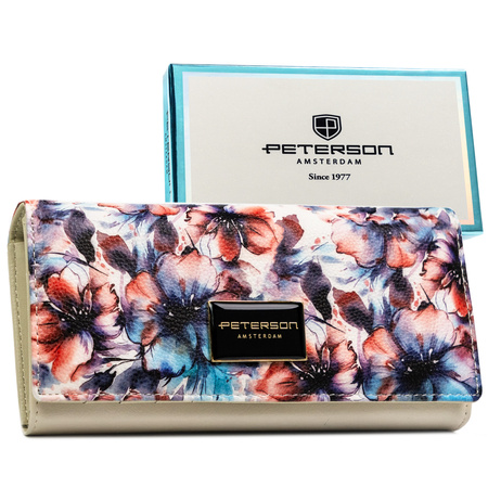 Portfel skóra + PU PTN PX27-PF2 Blue