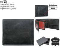 Portfel męski skórzany N992-P-CHM-NL Black