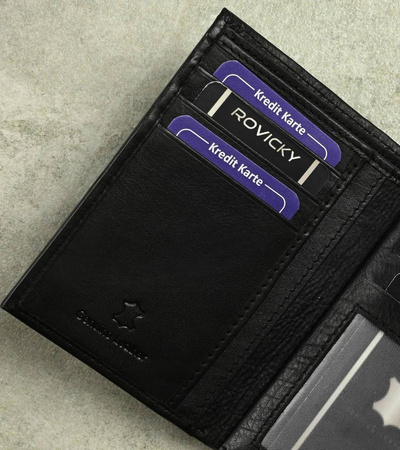 RONALDO 0800L-D RFID leather wallet