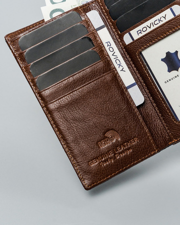 Portfel skórzany RFID LORENTI 55020-MSN