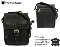 PTN TB-012-COM BLACK leather bag