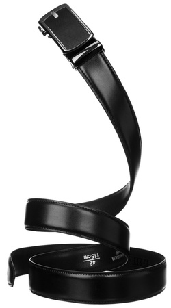 Pasek skórzany+pu PTN AB35-02-PUL BLACK