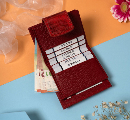 Portfel damski skórzany 42329-CEK Red