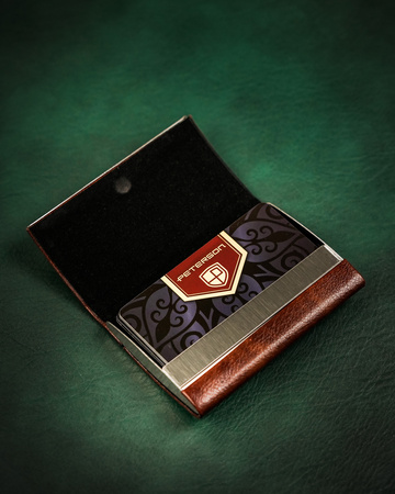 Etui ze skóry eko M6106 Brown