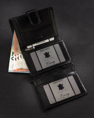 ROVICKY RFID leather wallet RV-7680272-9-BCA