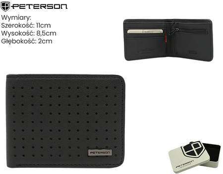 Portfel męski ze skóry PU PTN EH-03Z Black
