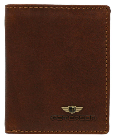 PTN leather wallet WL-0904-COM Cognac