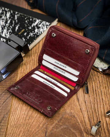Leather wallet Always Wild N014-VTK-D