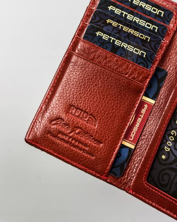 PETERSON PTN 42108-MD RFID leather wallet
