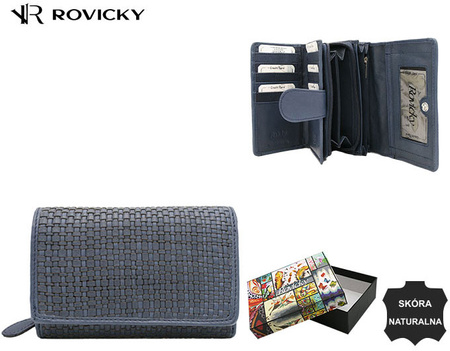 Leather wallet RFID ROVICKY R-615-DDW
