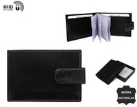 Leather card case TW-02-VT-NL BLACK