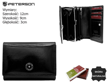 Portfel damski skórzany PTN 24892-TVT Black